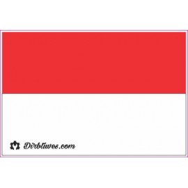 Nacionalinis vėliavos lipdukas - Monako